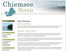 Tablet Screenshot of chiemseehotels.com